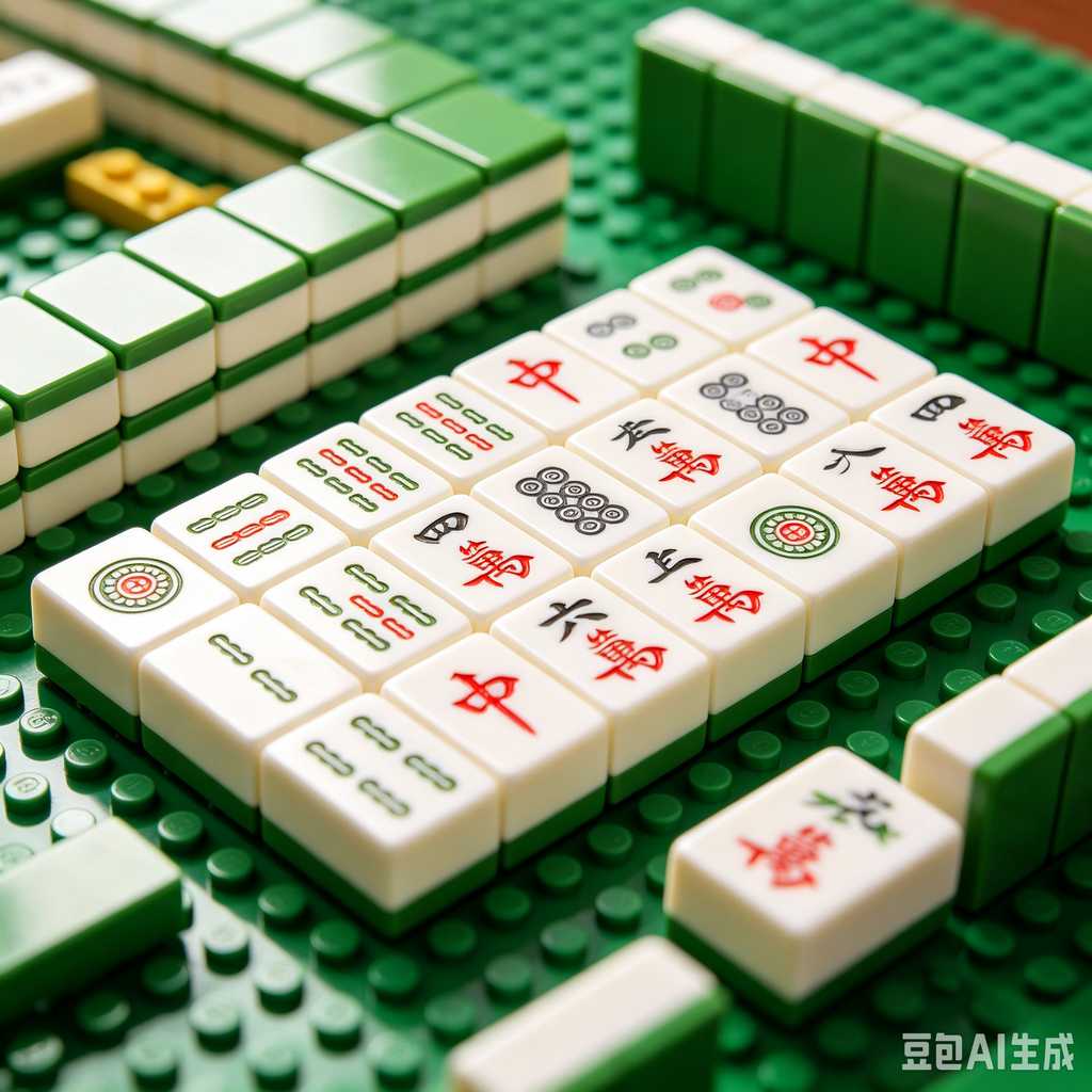antique style mahjong set